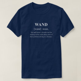 Camiseta Definição de Magia Divertida de Varinha com Texto 