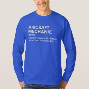 Camiseta Definição de Mecânica da Aeronave - Especialista e