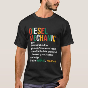 Camiseta Definição de Mecânico Diesel Mecânico Substantivo 
