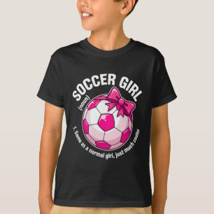 Camiseta Definição de Menina de Futebol 