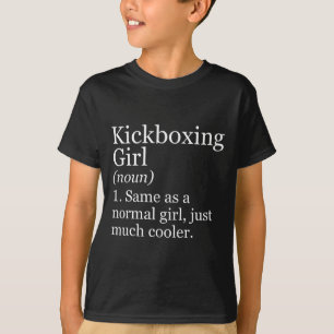 Camiseta Definição de Menina de Kickboxing Engraçado Sarcás