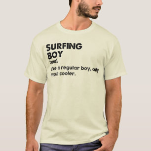 Camiseta Definição de Menino Surfista Engraçado Esporte de