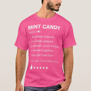 Camiseta Definição De Mint Candy Significando Engraçado 812