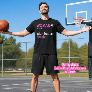 Camiseta Definição de Mulher Adulto Humano Fêmea