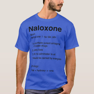 Camiseta Definição de naloxona