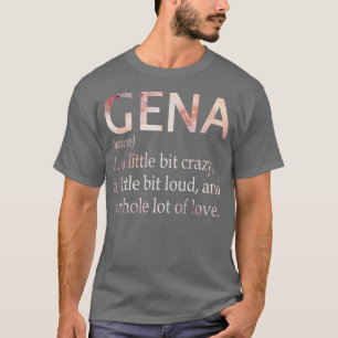 Camiseta Definição de Nome da Rapariga Gena