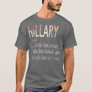 Camiseta Definição de Nome da Rapariga Hillary