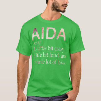 Camiseta Definição de Nome de Rapariga Aida