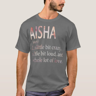 Camiseta Definição de Nome de Rapariga Aisha