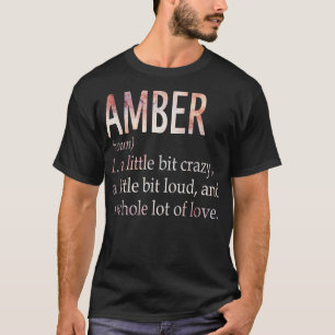 Camiseta Definição de Nome de Rapariga Amber