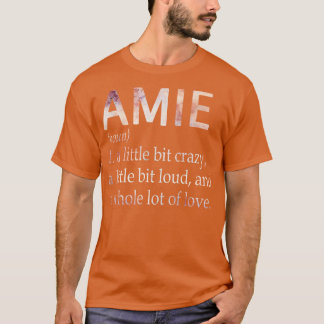 Camiseta Definição de Nome de Rapariga Amie