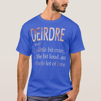 Camiseta Definição de Nome de Rapariga Deirdre