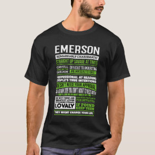 Camiseta Definição de Nome de Rapariga Emerson