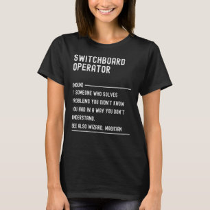 Camiseta Definição de Operador de Painéis de Comutação Shir
