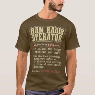Camiseta Definição de operador de rádio de ham resolve p