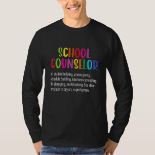 Camiseta Definição de Orientador Escolar Engraçado Apreciaç