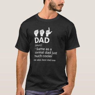 Camiseta Definição De Pai Asl Língua Americana De Sinais Pa