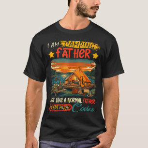 Camiseta Definição de pai camping muito mais legal dia dos