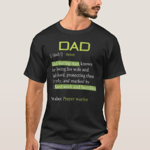 Camiseta Definição de Pai Cristão Homem Deus Religioso Roma
