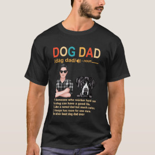 Camiseta Definição de Pai de Cachorro Dogue Alemão para Pap