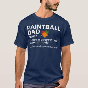 Camiseta Definição de Pai de Paintball Engraçado Garoto de