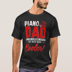 Camiseta Definição de Pai de Piano Vintage Normal Padre Mor
