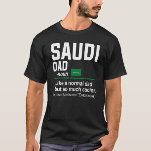 Camiseta Definição de Pai do Homem Saudita Dia dos Pais Ban
