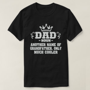 Camiseta Definição de pai Engraçada Significa Dia de os 