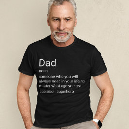 Camiseta Definição De Pai Personalizada Para Pai