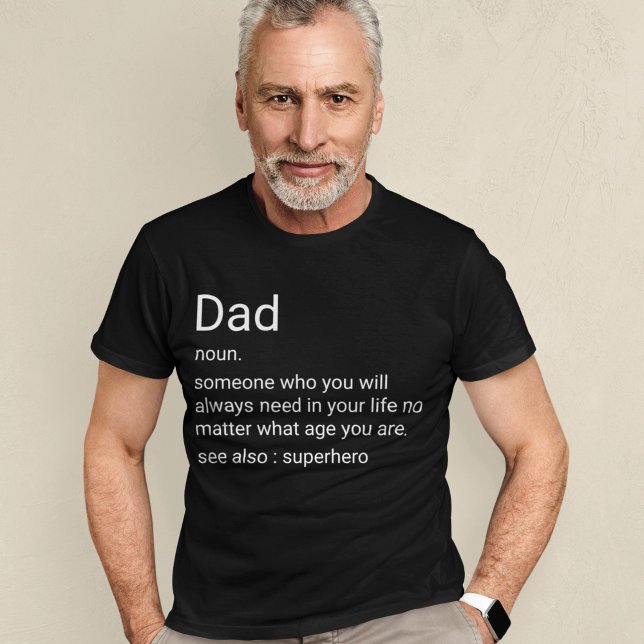 Camiseta Definição De Pai Personalizada Para Pai (Criador carregado)