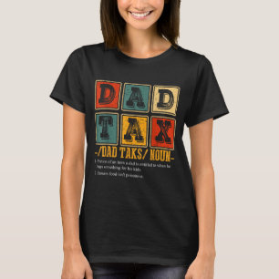 Camiseta Definição de Pai Retro Divertido Imposto Papai Pap