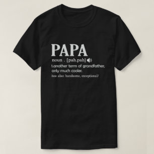 Camiseta Definição de Papai Significado Engraçado Dia dos P