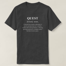 Camiseta Definição de Papel Divertido de Busca com Texto Br