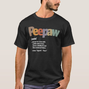 Camiseta Definição de Peepaw - Dia de os pais Engraçado