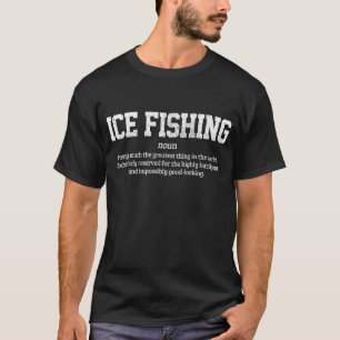 Camiseta Definição de Pesca no Gelo Presente Divertido para