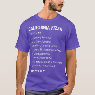Camiseta Definição de Pizza da Califórnia Significa Engraça