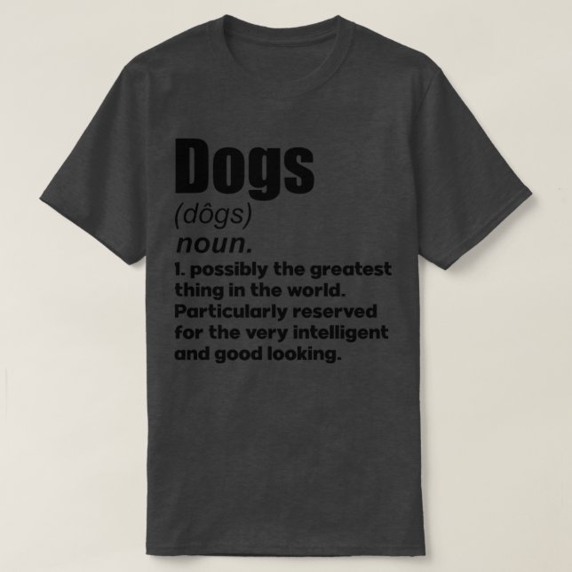 Camiseta Definição de presentes de amante de animais de com (Frente do Design)