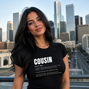 Camiseta Definição de Primo Engraçada e Sentimental
