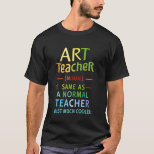 Camiseta Definição de Professor de Arte Engraçado Volta às