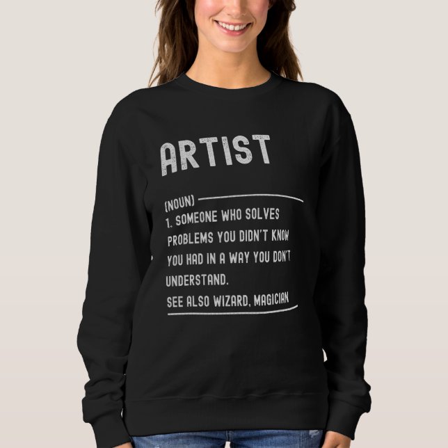 Camiseta Definição de Professor de Arte Título do Cargo (Frente)