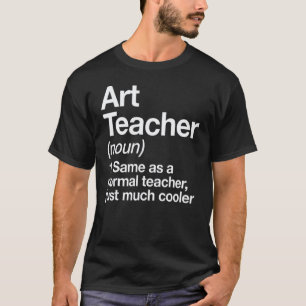 Camiseta Definição de Professor de Arte Volta às Aulas Prim