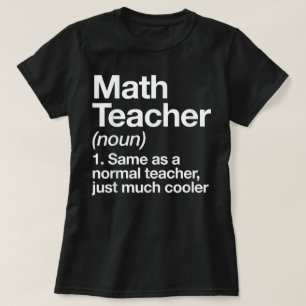 Camiseta Definição De Professor De Matemática De Volta À Es