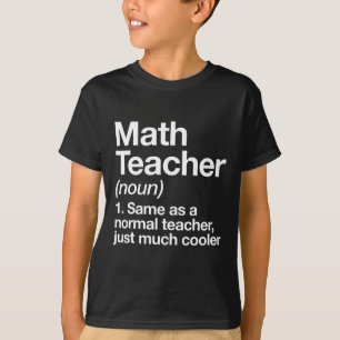 Camiseta Definição de Professor de Matemática Engraçado Byc