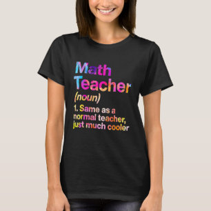 Camiseta Definição De Professor De Matemática No Primeiro D