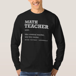 Camiseta Definição de Professor de Matemática Título do Tra