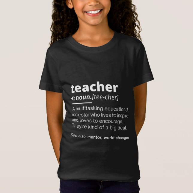 Camiseta Definição de Professora - Professora Encantada do  (Frente)