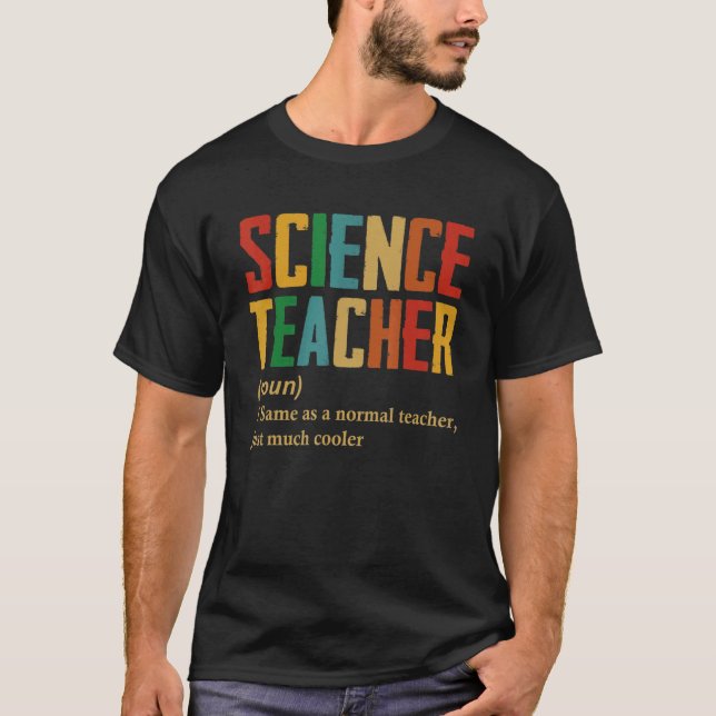 Camiseta Definição De Professores De Ciência De Volta À Esc (Frente)