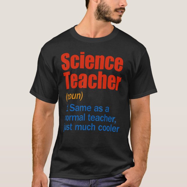Camiseta Definição De Professores De Ciência De Volta À Pri (Frente)