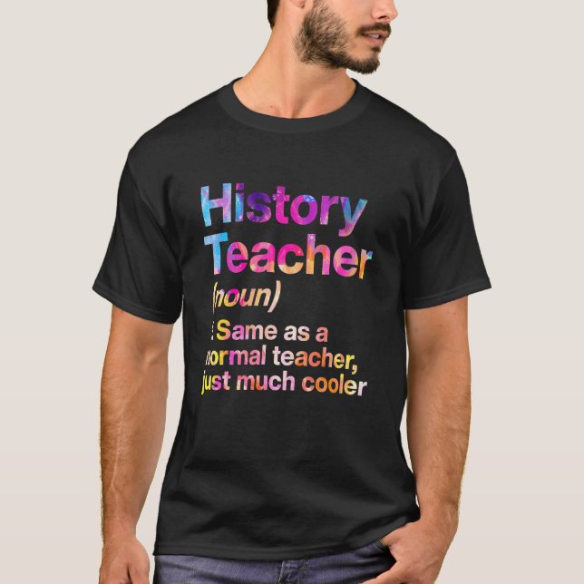 Camiseta Definição de Professores História Primeiro Dia Col (Frente)