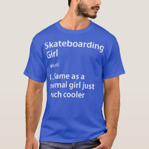 Camiseta Definição de Rapariga de Skate